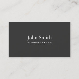 Carte De Visite Noir simple simple élégant professionnel de