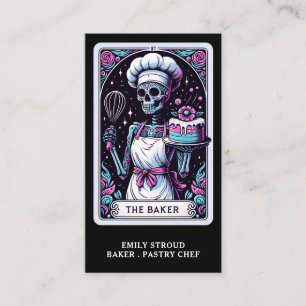 Carte de visite noir Tarot Baker