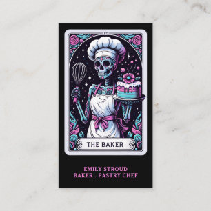Carte de visite noir Tarot Baker
