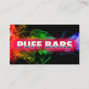 Carte de visite noir Vapes jetables de la barre de