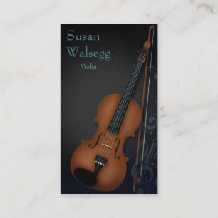Carte De Visite Noir violoniste de Haute Bohème