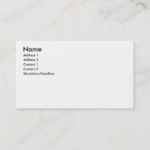 Carte De Visite Nom, adresse 1, adresse 2, contact 1, contact…