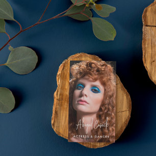 Carte De Visite Nom de la calligraphie du modèle d'actrice