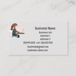 Carte De Visite Nom de l'entreprise Personne personnalisée au bure