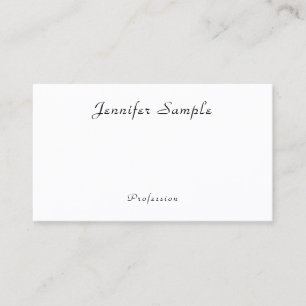 Carte De Visite Nom manuscrit moderne Simple Professional