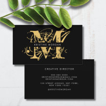 Nom monogramme de typographie chic