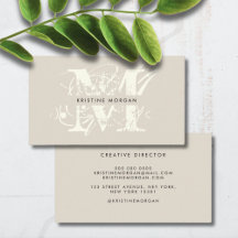 Nom monogramme de typographie chic