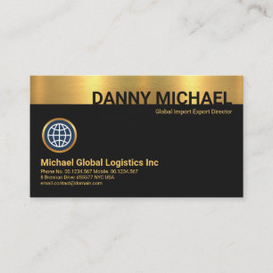 Carte De Visite Nom spécial Silhouette Gold Layer CEO Fondateur