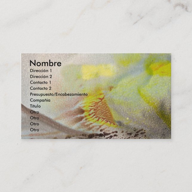 Carte De Visite Nombre de Ponle le TU tarjeta de presentación (Devant)