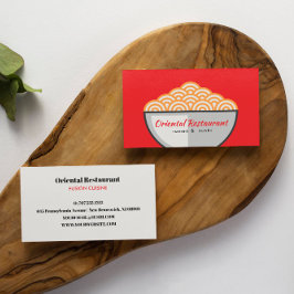 Carte De Visite Noodle Ramen Restaurant japonais Sushi chef