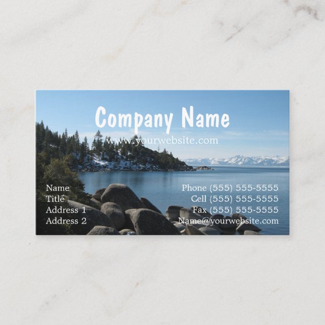 Carte De Visite North Shore Lake Tahoe, Incline Village, Nevada (Devant)