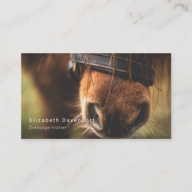 Carte De Visite Nose Cute Brown (Devant)