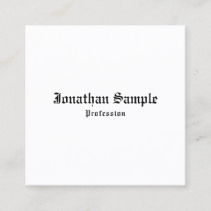 Carte de visite Nostalgic classique vieux anglais 