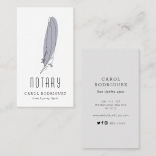 carte de visite notaire moderne et élégant