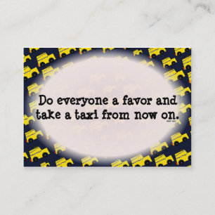 Carte De Visite Note de stationnement incorrecte