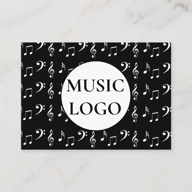 Carte de visite Notes de musique (Devant)