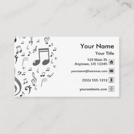 Carte De Visite Notes de musique