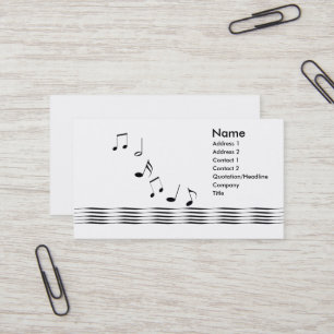 Carte De Visite Notes musicales