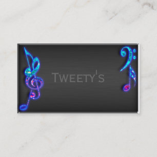 Carte De Visite Notes musicales de parties scintillantes