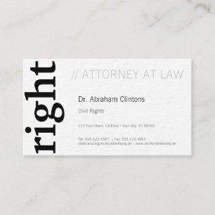 Carte De Visite Notions de base pour les avocats