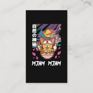 Carte De Visite Nouilles japonaises Manga Ramen et Anime Lover