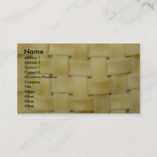 Carte De Visite Nouilles tissées