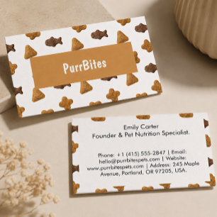 Carte De Visite Nourriture Moderne pour Chats