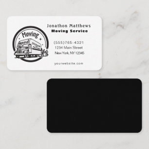 Carte De Visite Nous Déplaçons Le Service Entreprise