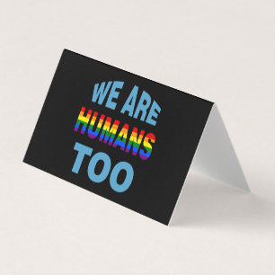 Carte De Visite Nous sommes aussi des humains