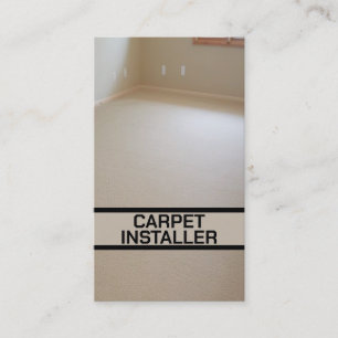 Carte De Visite Nouveau tapis de l'installateur de tapis