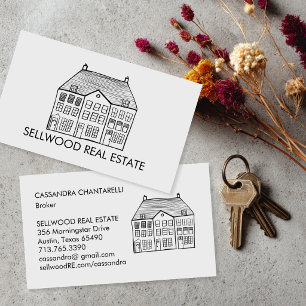 Carte De Visite Nouvelle agence immobilière moderne courtier agent