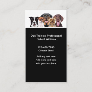 Carte De Visite Nouvelle classe canine d'entraînement de chien