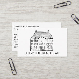 Carte De Visite Nouvelle maison Courtier immobilier moderne Agent 