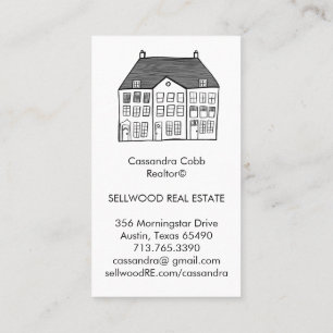 Carte De Visite Nouvelle maison Moderne courtier immobilier Agent 