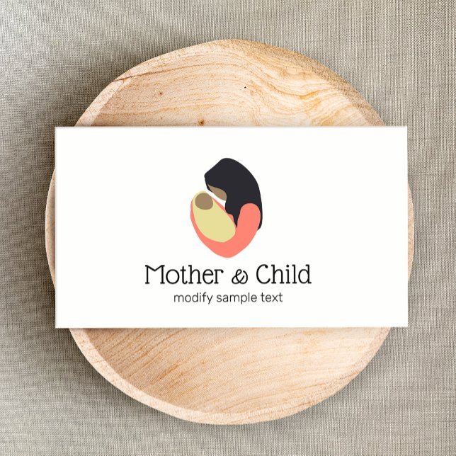 Carte De Visite Nouvelle mère tenant le logo bébé (Créateur téléchargé)