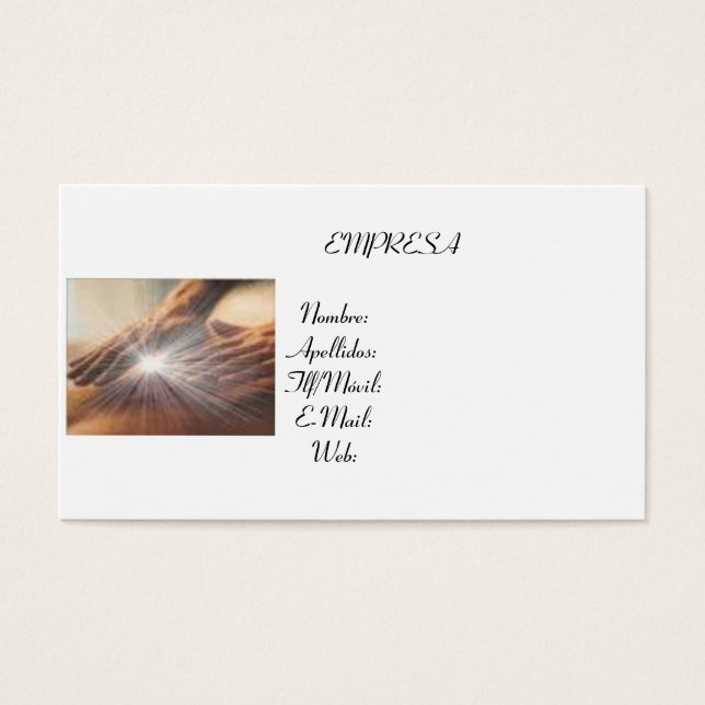 Carte de Visite Nouvelles Énergies (Devant)
