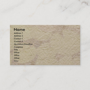 Carte De Visite NOVINO - Regard 2 de papier fait main