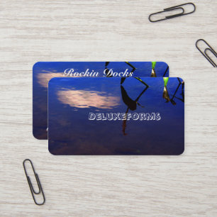 Carte De Visite Nuage de silhouette aquatique