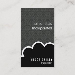 Carte De Visite Nuage d'imagination sur Damas moyen