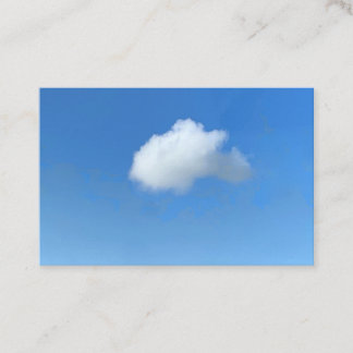 Carte De Visite Nuage Solitaire 