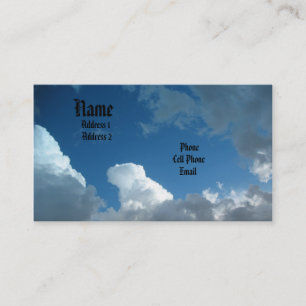 Carte De Visite Nuages