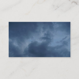 Carte De Visite nuages bleus