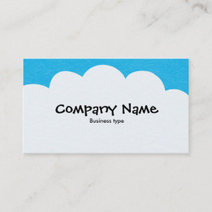Carte De Visite Nuages de fluffage - bleu ciel