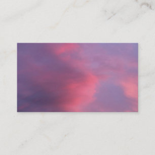 Carte De Visite Nuages roses bleus