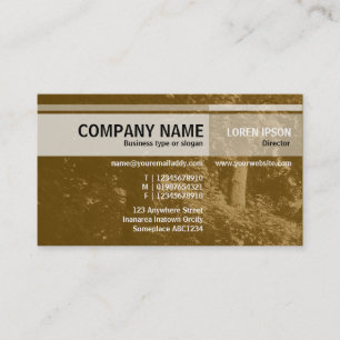 Carte De Visite Nuances alternatives - Dans les arbres - Brown