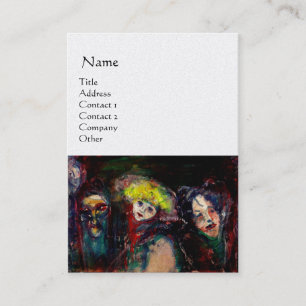 Carte De Visite NUIT DE CARNAVAL À VENISE Mascarade Vénitienne Mas