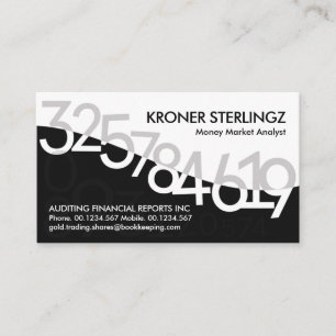 Carte De Visite Numéro de vague financière Trading