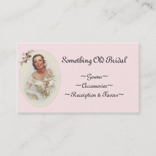 Carte de visite nuptiale de magasin