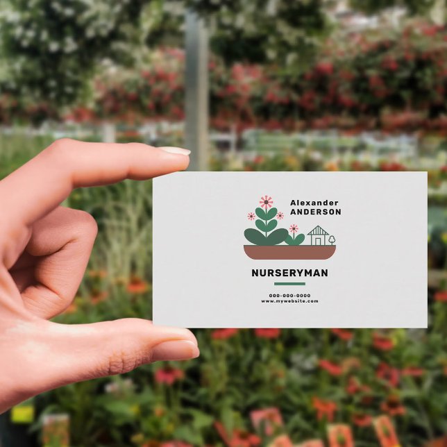 Carte De Visite Nurseryman (Nurseryman Business Card)