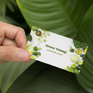 Carte De Visite Nutrition Entraîneur Nutritionniste